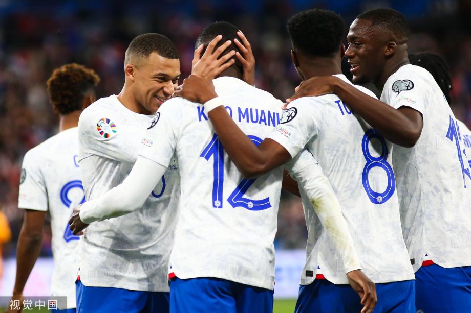 欧预赛-姆巴佩两射一传 法国4-0大胜荷兰
